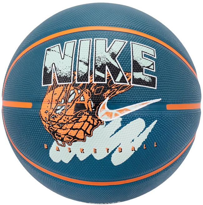 NIKE 耐吉 EVERYDAY PLAYGROUND 8P Graphic 籃球 藍綠橘, 1個, N100437140807
