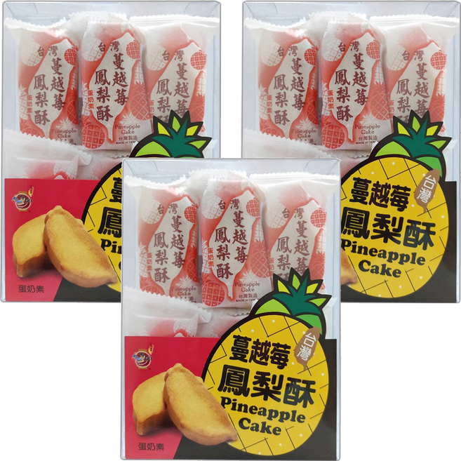 Onlyone 海龍王 蔓越莓鳳梨酥, 210g, 3盒