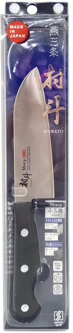 SHIMOMURA 下村 MURATO 村斗 村斗 三層鋼小三德刀, 黑色 + 銀色, 1支