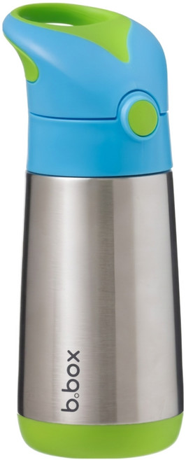 b.box 不鏽鋼吸管保冷杯, 海洋藍, 350ml, 1個