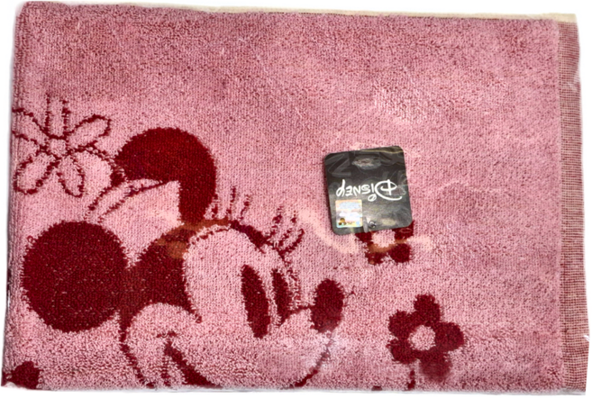 LIFE 來福牌 DISNEY 快樂花園迪士尼浴墊 250G 100%棉, 粉色, 1個