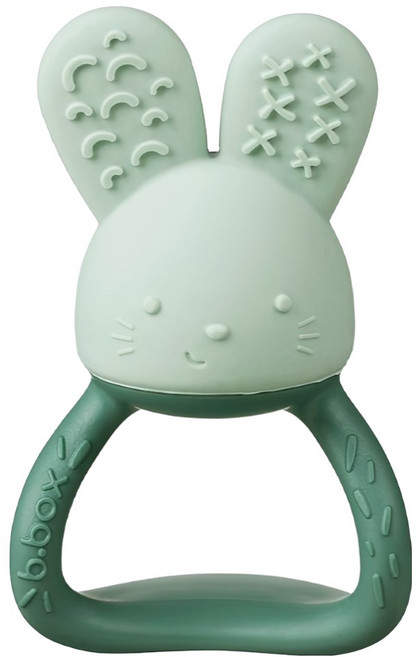 b.box 兔子冰涼咬牙器, 咬牙器, 莫蘭迪綠, 1個