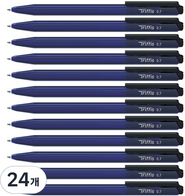 monAmi Triplus 原子筆 0.7mm, 24個, 藍色