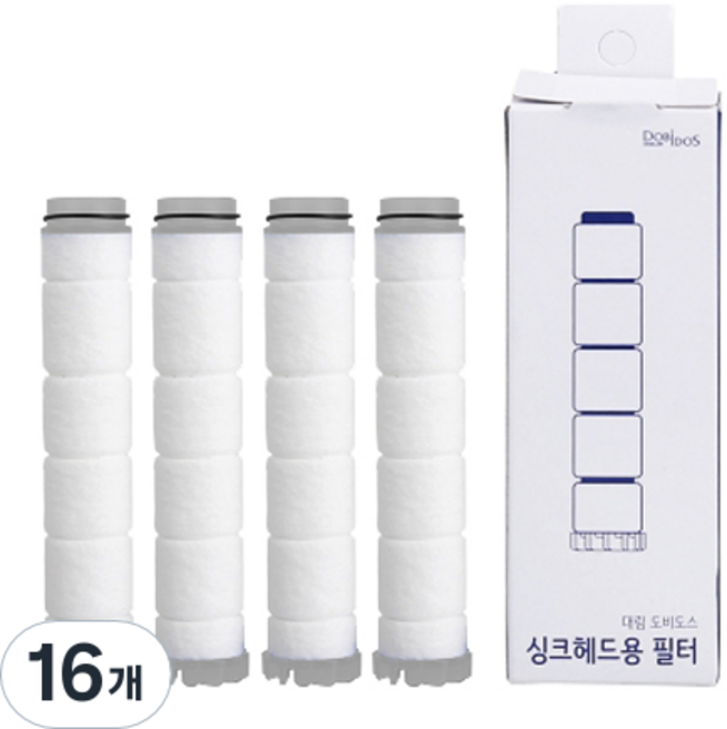 DAELIM DOBiDOS 蓮蓬頭用替換濾芯 PF174-F, 16個, 無香