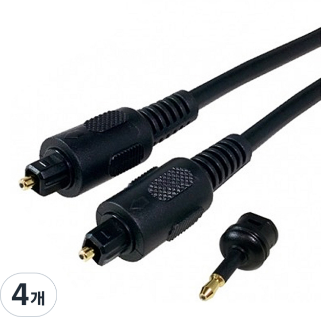 LAN Star 光纖音訊線 LS-FOTT-3m, 混合顏色, 4個, 3m