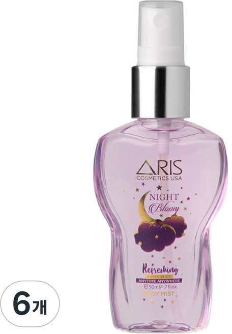 ARIS 夜之花身體噴霧, 50ml, 6個