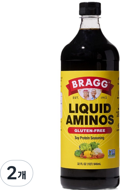 BRAGG 無麩質液體氨基酸醬油, 946ml, 2個