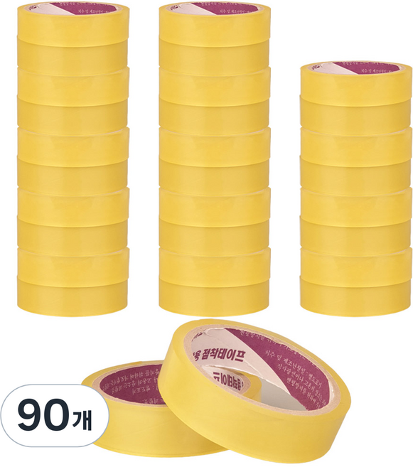 Eta 包裝用透明膠帶 24mm x 30m, 90個