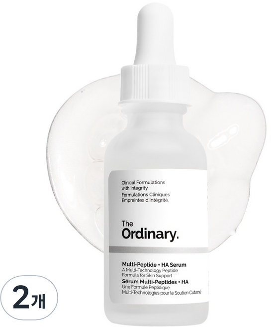 The Ordinary. 多胜肽 + HA 粉紅水, 2個, 30ml