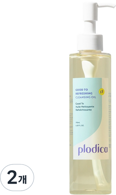 plodica Good Two Refreshing 卸妝油, 2個, 195ml