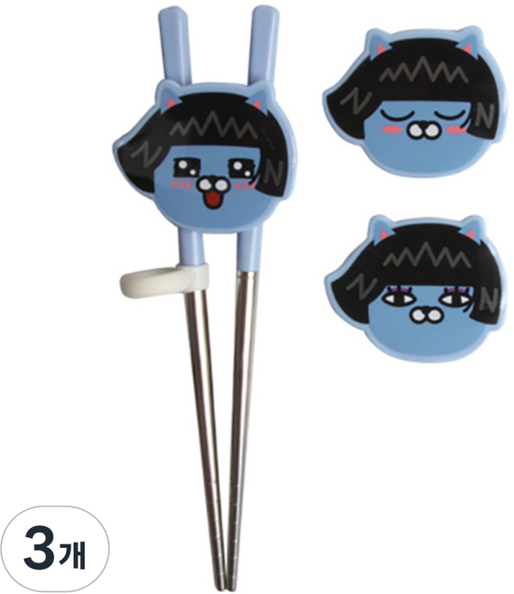 LiLFANT Kakao Friends Trio Change 矯正用不鏽鋼筷子 2階段, NEO, 3個