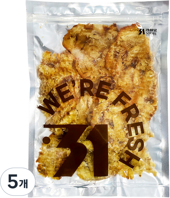 31STORE 烤魚片絲, 5個, 180g