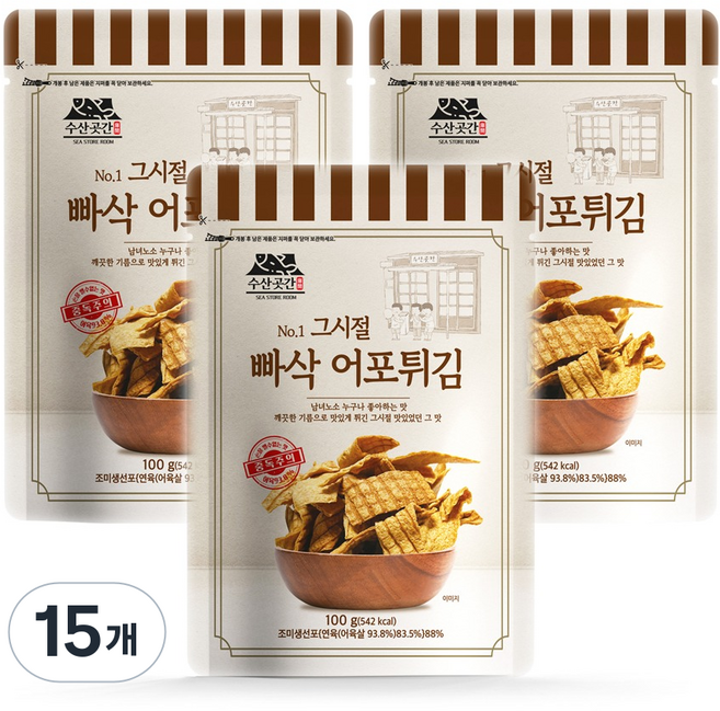SEA STORE ROOM 芥花油香脆魚脯, 100g, 15個