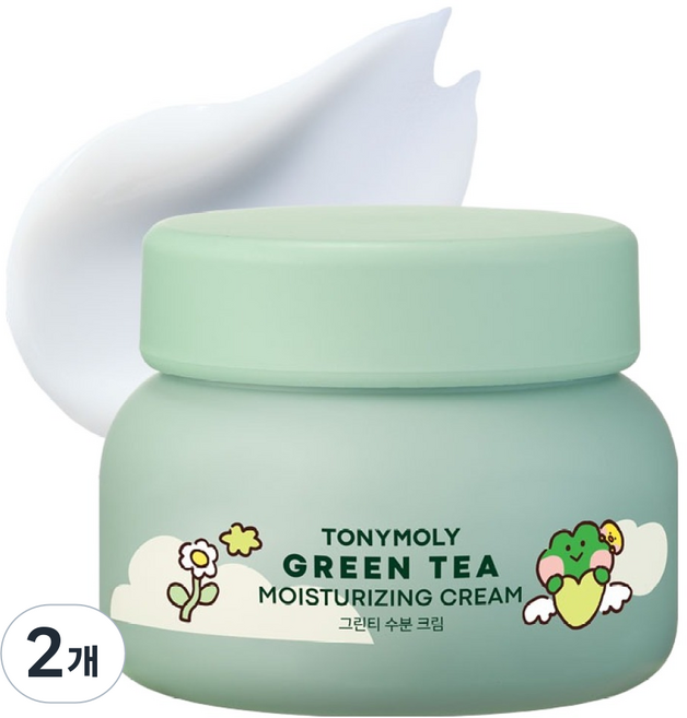 TONYMOLY LINE FRIENDS minini 綠茶保濕霜, 2個, 100ml