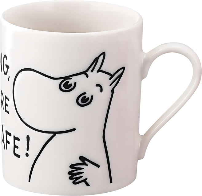 MOOMIN 嚕嚕米 陶瓷馬克杯, 1個, 白色