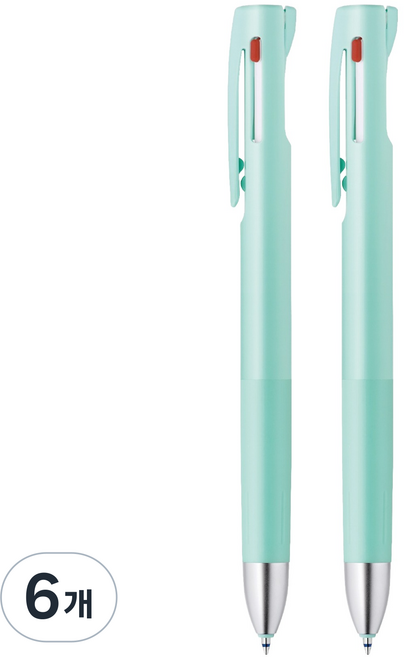 ZEBRA 斑馬牌 bLen Zebra 3色原子筆 0.7mm, 藍綠色, 6個