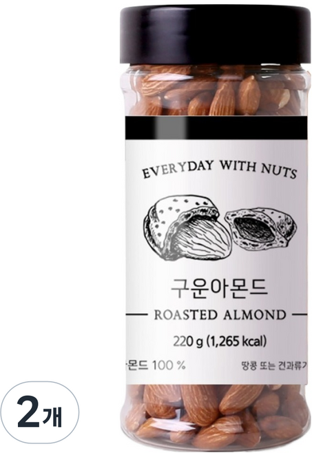 Dailynut 烤杏仁, 220g, 2個