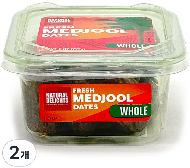 NATURAL DELIGHTS 帝王椰棗, 2個, 227g