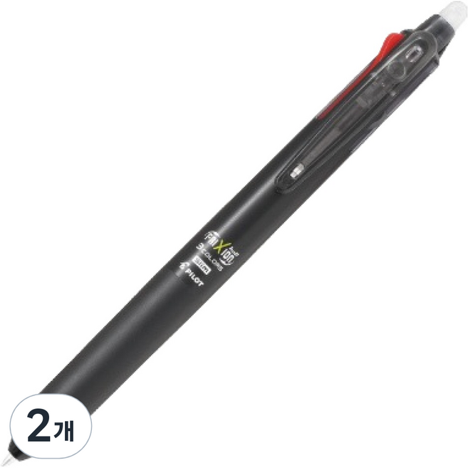 PILOT 百樂 FRIXION 纖細3色原子筆 0.5mm, 黑色, 2個
