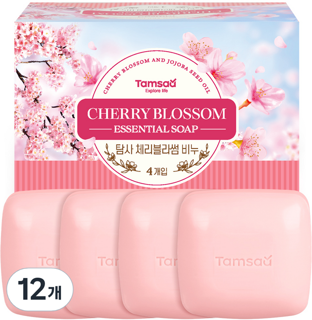 Tamsaa 香皂 櫻花香, 12個, 90g