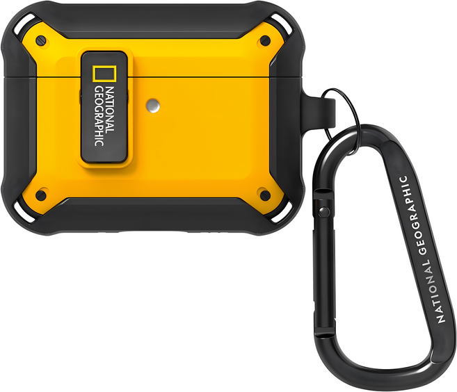 NATIONAL GEOGRAPHIC 國家地理 卡扣式耳機殼, 黃色, 1個, AirPodsPro 3