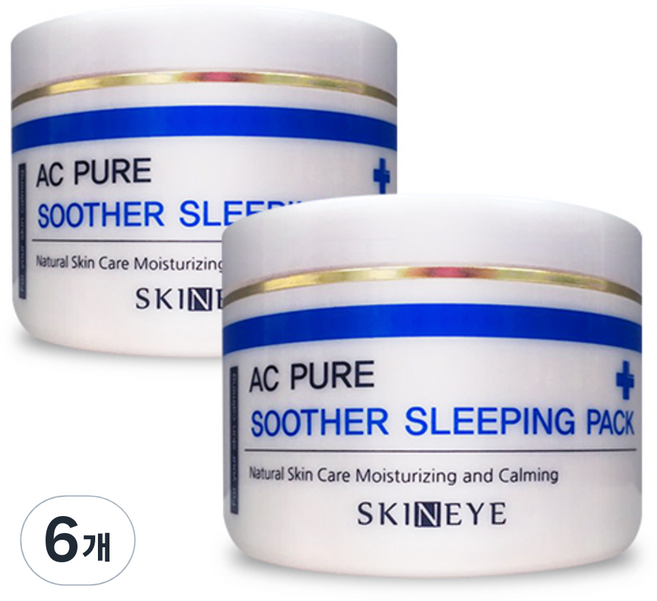 SKINEYE AC純淨水潤睡眠面膜, 120ml, 6個