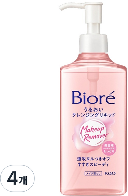 Biore 蜜妮 卸妝液, 4個, 230ml