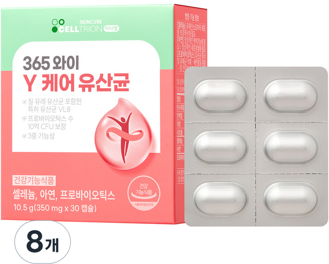 INNERLAB 365女性Y Care益生菌膠囊, 30顆, 8盒