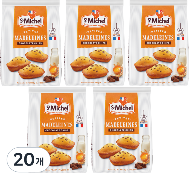 St Michel 巧克力碎片瑪德蓮, 175g, 20個
