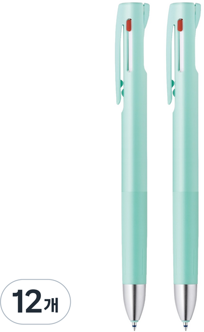ZEBRA 斑馬牌 bLen Zebra 3色原子筆 0.7mm, 藍綠色, 12個