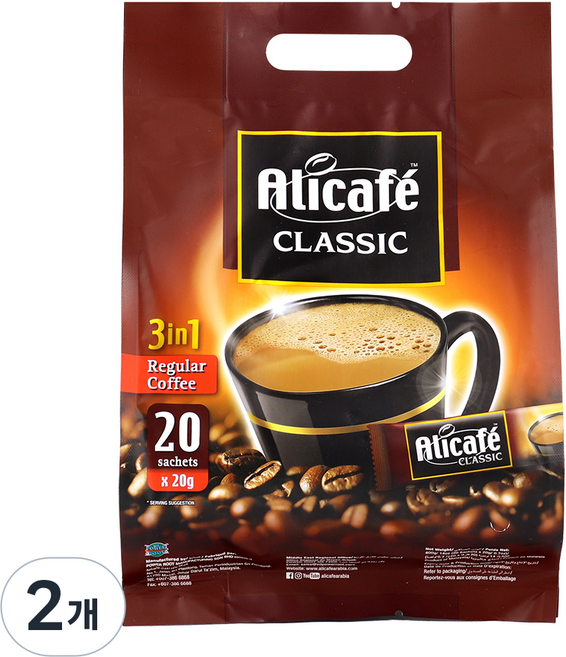 Alicafe Alicafe 經典(3in1), 20g, 20入, 2個