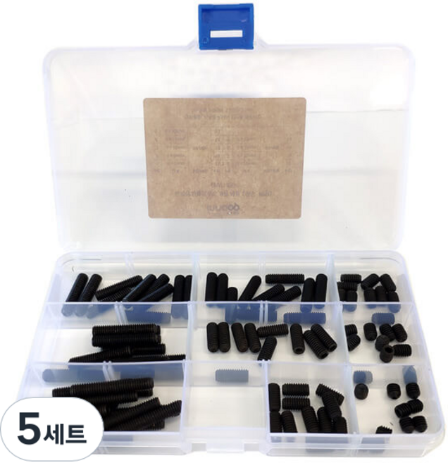 Innotime 六角扳手螺栓 無頭金屬 M6 9種套組 #W145, 5套, 450個