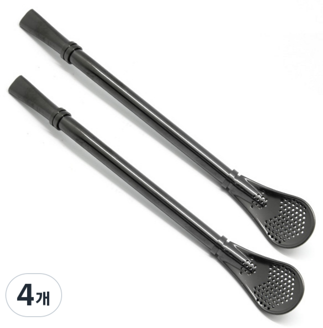 Solid Carbide Tools 短版不鏽鋼攪拌棒 160mm, 黑色, 4個