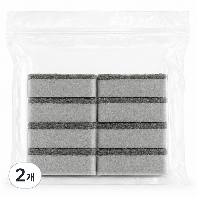 Ahtty home 不刮傷雙面菜瓜布, 2個, 8入