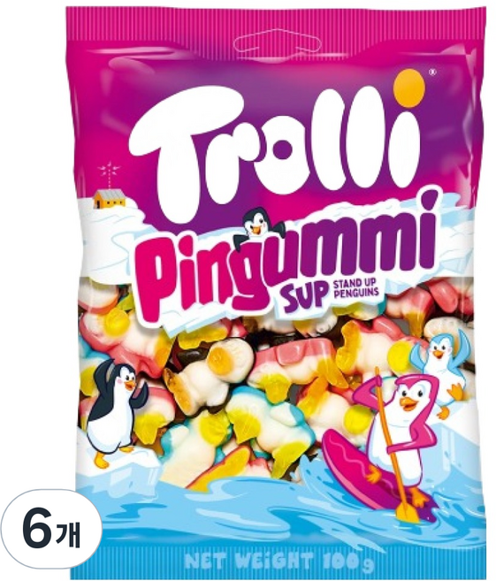 Trolli Pinguine 企鵝造型軟糖, 6個, 100g