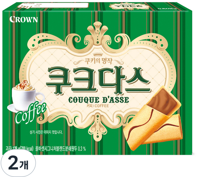 COUQUE D'ASSE 咖啡纖巧, 289g, 2個