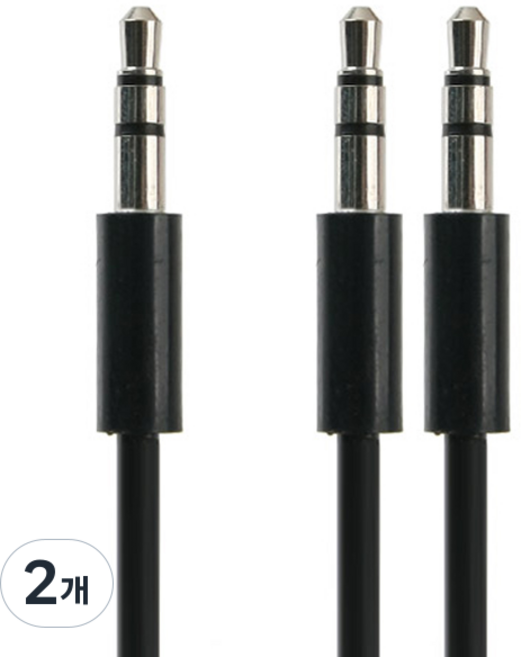 Coms 2分配 立體聲 AUX Stereo 3.5mm 3極 M Mx2 Y型連接線, 2個