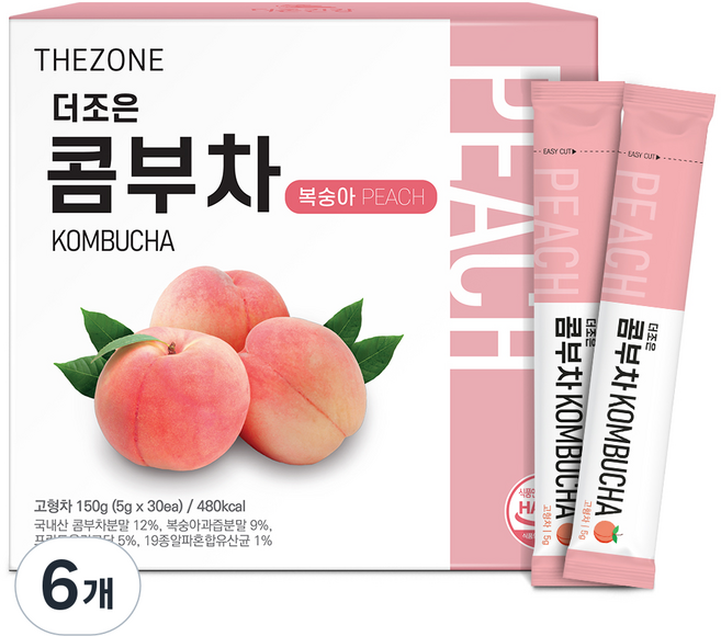 Better Health The Joeun 康普茶 水蜜桃, 30入, 6個, 5g