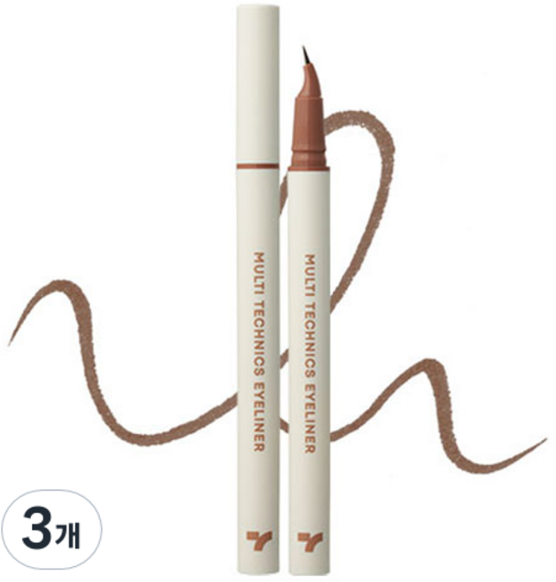 TONYMOLY I-TONE 多功能眼線筆 0.6g, 3個, 04 灰棕色