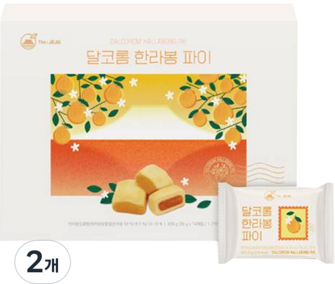 The Jeju橘酥 14入+購物袋, 420g, 2個