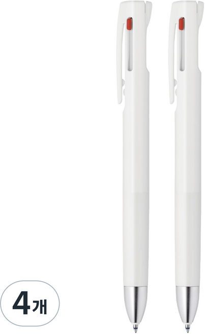 ZEBRA 斑馬牌 bLen Zebra 3色原子筆 0.5mm, 白色, 4個