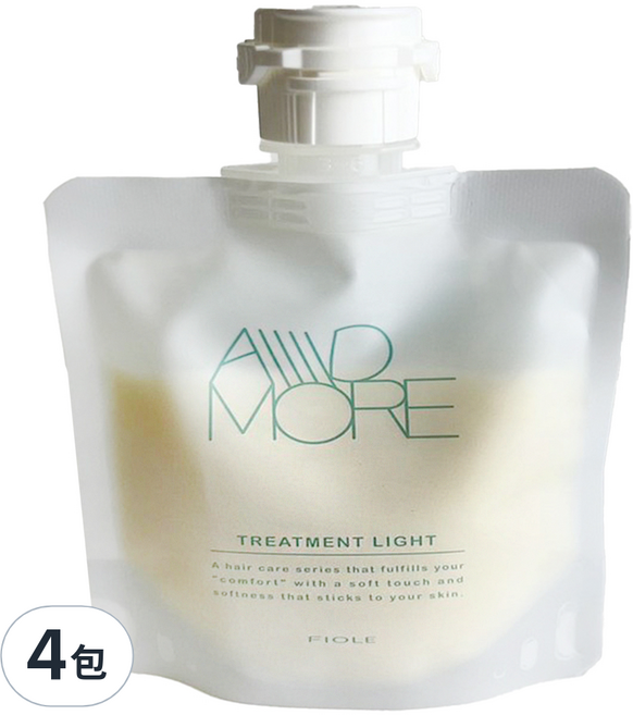 FIOLE ADMORE 艾莯檸檬杏花護髮素 Light 輕潤 補充包, 100g, 4包