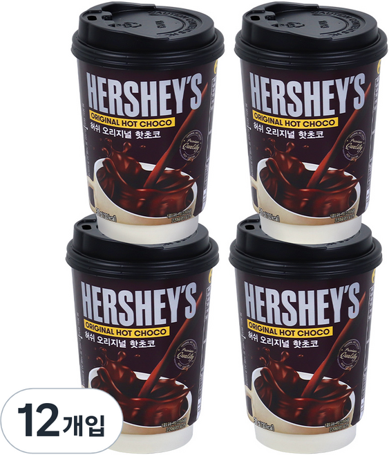 HERSHEY'S 好時 杯裝原味熱巧克力, 30g, 1個, 12個