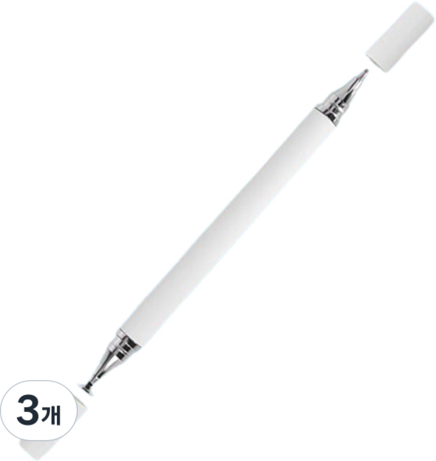 Dayeongyeong 手機平板電腦電容式觸控筆兩用原子筆, 白色(JR112), 3個