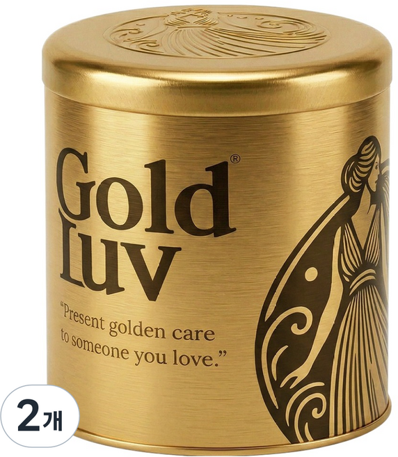 GoldLuv 限量版鐵盒, 金色, 2個