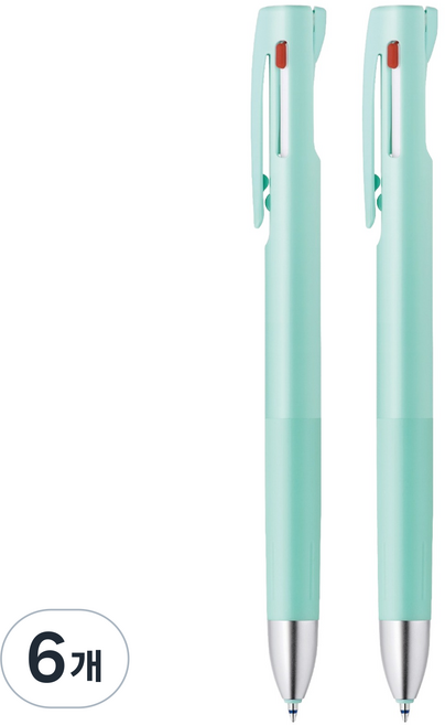 ZEBRA 斑馬牌 bLen Zebra 3色原子筆 0.5mm, 藍綠色, 6個