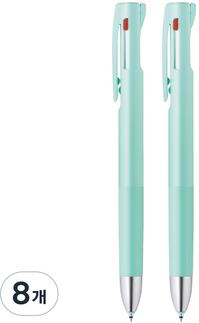 ZEBRA 斑馬牌 bLen Zebra 3色原子筆 0.7mm, 藍綠色, 8個