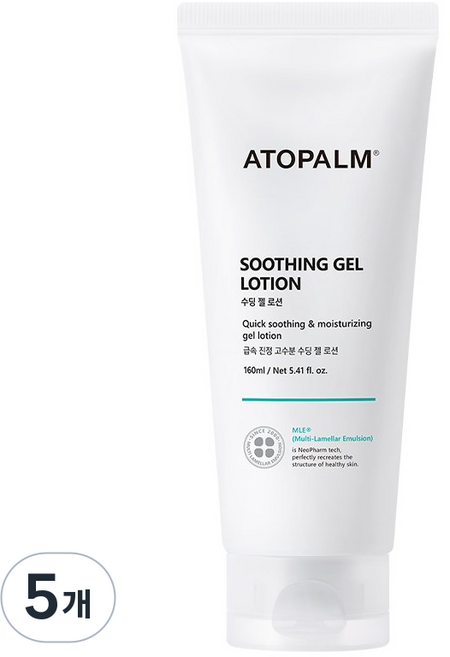 ATOPALM 愛多康 護膚凝膠乳液, 160ml, 5個