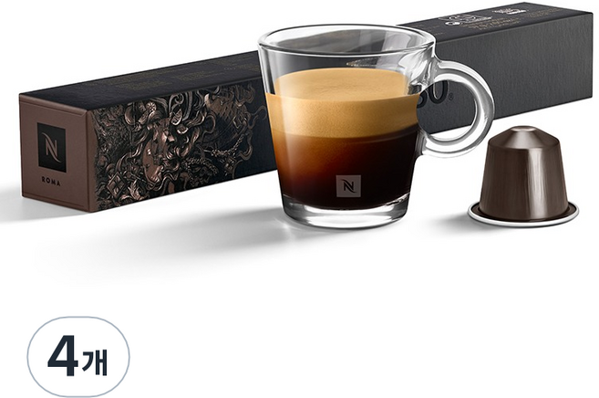 NESPRESSO Ispirazione Italiana Roma 膠囊咖啡, 4.8g, 10入, 4個