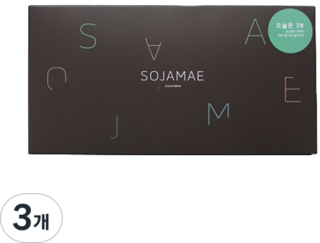 SOJAMAE 今天是3月冷萃咖啡液, 30ml, 30包, 3盒
